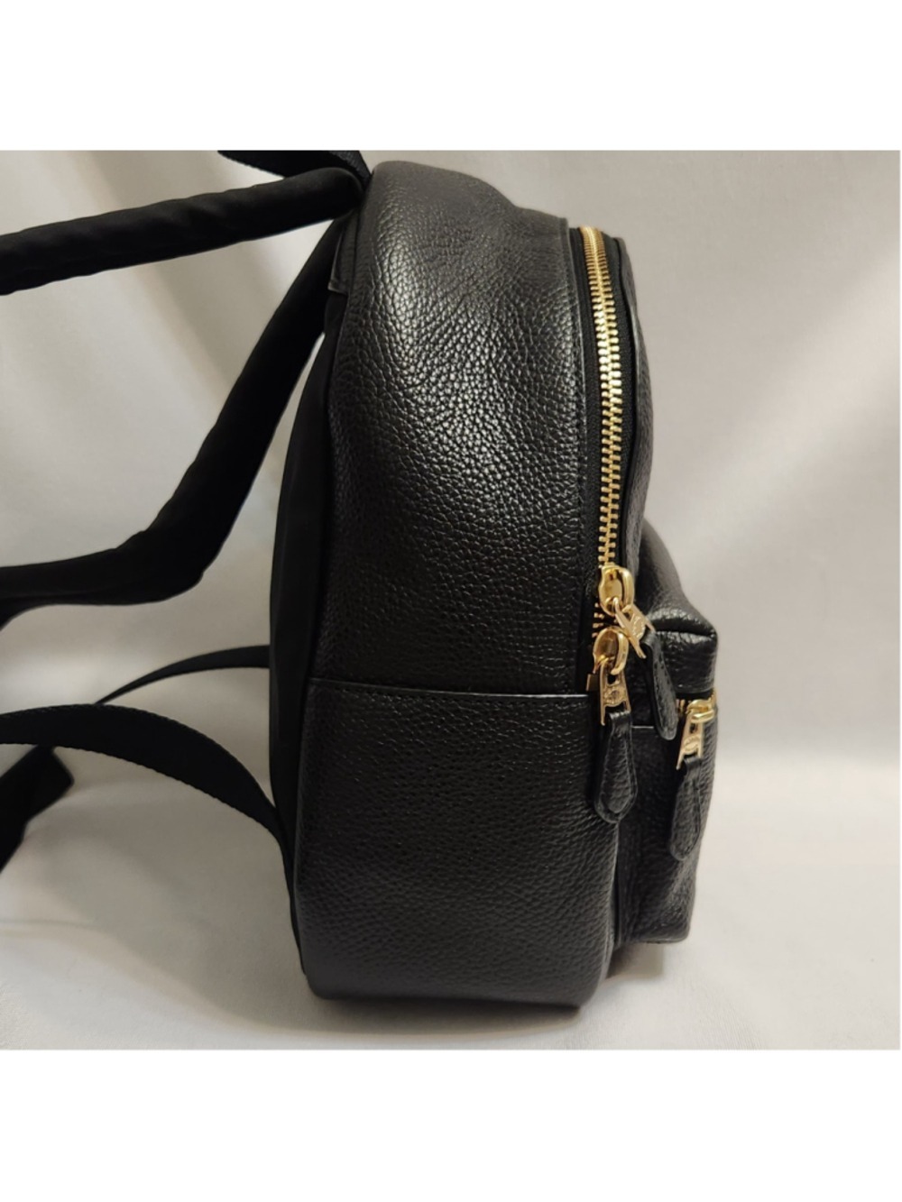 Coach Taylor Small Black Pebble Leather Backpack - Picture 3 of 15